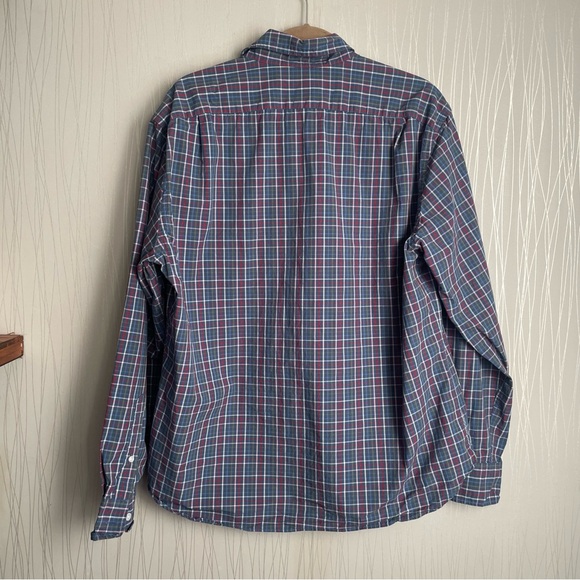 J.Crew Men's XL Flex Washed Slim Untucked Plaid Long Sleeve Button Down Shirt - Picture 4 of 6